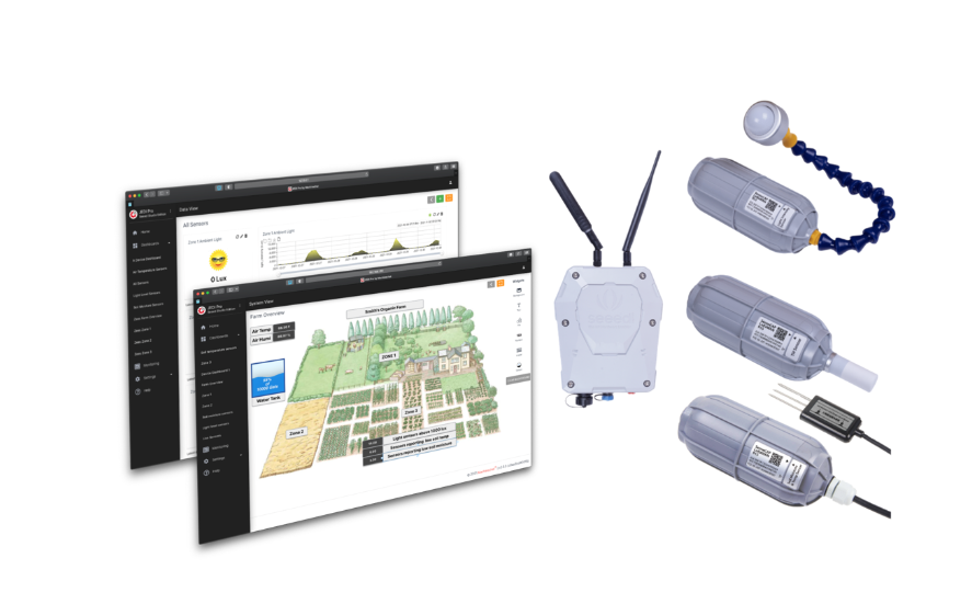 US915 Mhz Smart Agriculture Kit using Ready-to-Use Private LoRaWAN-in-a-Box E21011110