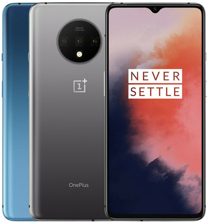 OnePlus 7T 128GB HD1900 (FACTORY UNLOCKED) 6.55" 8GB RAM Blue, Frosted Silver