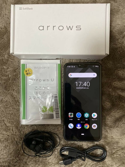 FUJITSU ARROWS U 801fj sim free black smartphone japan unlocked