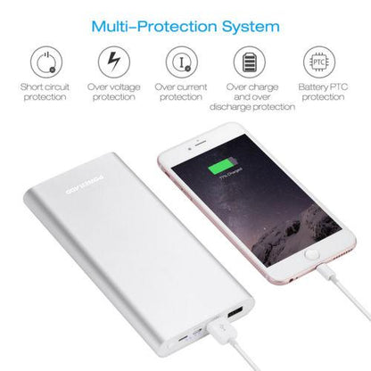 Poweradd 20000mAh Power Bank Dual USB Port 3.6A Fast Charger for iPhone 7/7 Plus