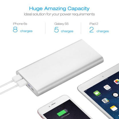 Poweradd 20000mAh Power Bank Dual USB Port 3.6A Fast Charger for iPhone 7/7 Plus