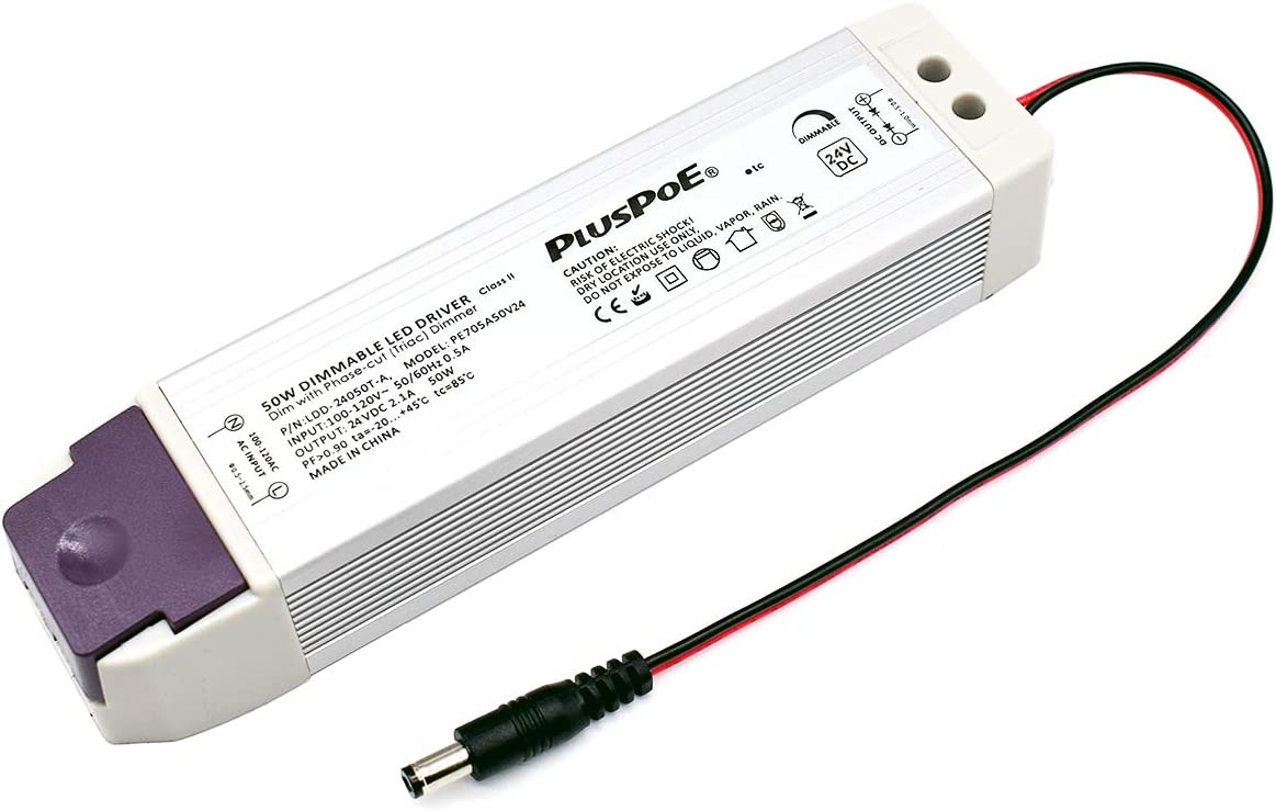 driver regulable LED de 12 V CC 60 W, transformador universal regulado de 12 V CC regulable fuente de alimentación compatible con Lutron, reguladores Leviton para iluminación LED Armacost 840600, atenuación de 0-100%